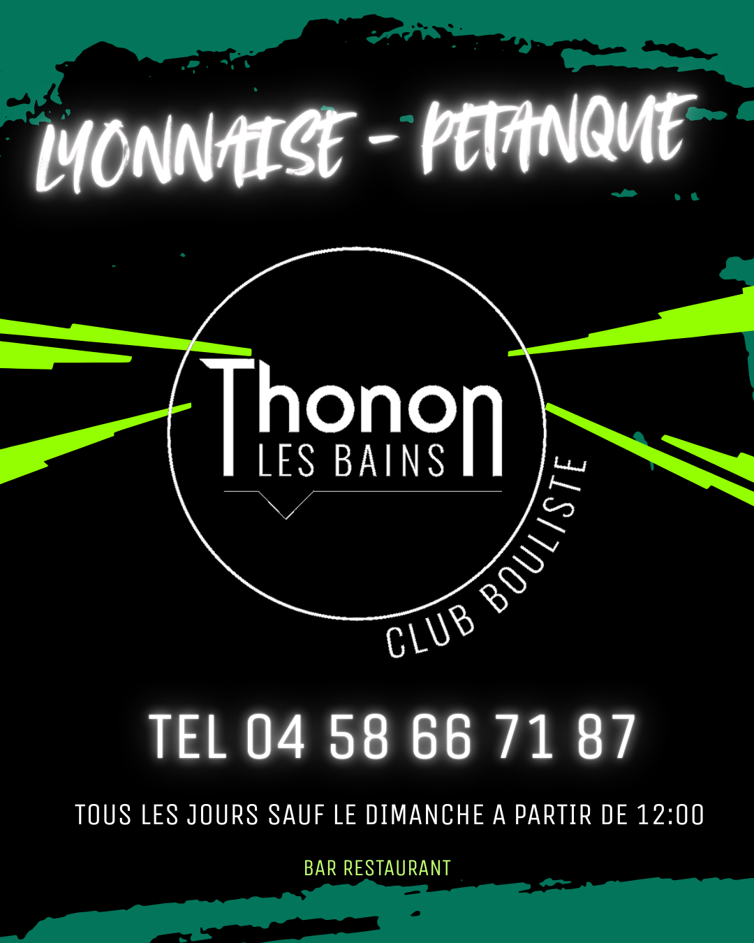 Bar restaurant du Boulodrome Vongy à Thonon-les-Bains